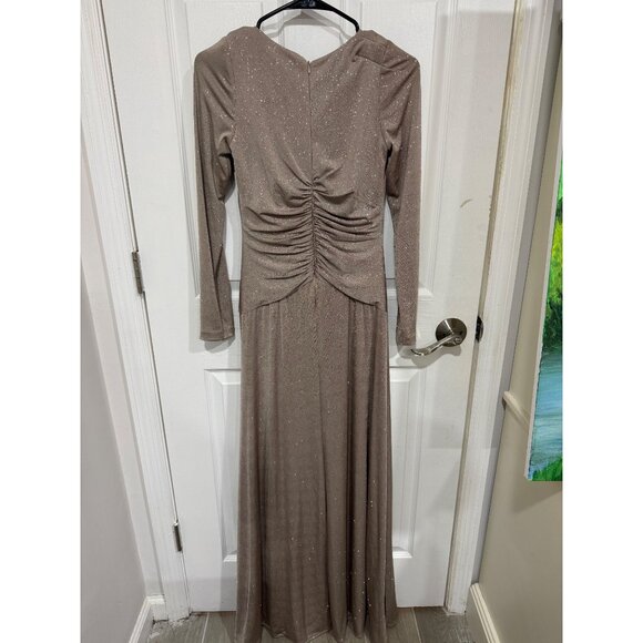 Eliza J women’s formal dress size 6 gold shimmer - Picture 2 of 4